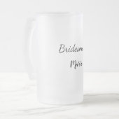 Einfach MINIMAL Ihren Namen benutzerdefinierte Bri Mattglas Bierglas (Vorderseite Links)