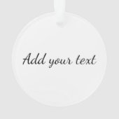 Einfach MINIMAL Ihren Namen benutzerdefinierte Bri Ornament (Rückseite)