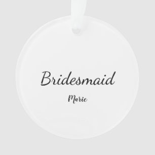 Einfach MINIMAL Ihren Namen benutzerdefinierte Bri Ornament