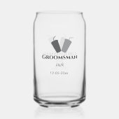 Einfach MINIMAL Ihren Namen benutzerdefinierten Tr Dosenglas (Rückseite)