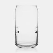 Einfach MINIMAL Ihren Namen benutzerdefinierten Tr Dosenglas (Links)