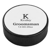 Einfach MINIMAL Ihren Namen benutzerdefinierten Tr Eishockey Puck (3/4)