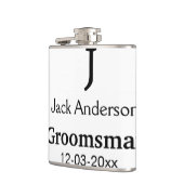 Einfach MINIMAL Ihren Namen benutzerdefinierten Tr Flachmann (Links)