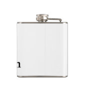 Einfach MINIMAL Ihren Namen benutzerdefinierten Tr Flachmann (Rückseite)