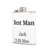 Einfach MINIMAL Ihren Namen benutzerdefinierten Tr Flachmann (Links)