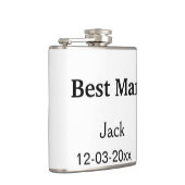 Einfach MINIMAL Ihren Namen benutzerdefinierten Tr Flachmann (Rechts)