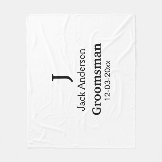Einfach MINIMAL Ihren Namen benutzerdefinierten Tr Fleecedecke (Vorderseite)