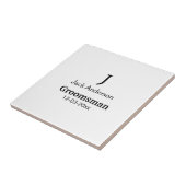 Einfach MINIMAL Ihren Namen benutzerdefinierten Tr Fliese (Seite)