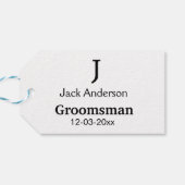 Einfach MINIMAL Ihren Namen benutzerdefinierten Tr Geschenkanhänger (Rückseite Horizontal)