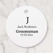 Einfach MINIMAL Ihren Namen benutzerdefinierten Tr Geschenkanhänger (Rückseite)