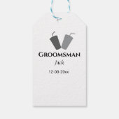 Einfach MINIMAL Ihren Namen benutzerdefinierten Tr Geschenkanhänger (Rückseite)