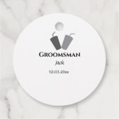 Einfach MINIMAL Ihren Namen benutzerdefinierten Tr Geschenkanhänger (Rückseite)