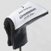 Einfach MINIMAL Ihren Namen benutzerdefinierten Tr Golf Headcover (3/4 Vorderseite)