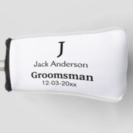 Einfach MINIMAL Ihren Namen benutzerdefinierten Tr Golf Headcover
