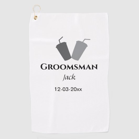 Einfach MINIMAL Ihren Namen benutzerdefinierten Tr Golfhandtuch (Vorderseite)