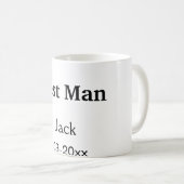 Einfach MINIMAL Ihren Namen benutzerdefinierten Tr Kaffeetasse (VorderseiteRechts)