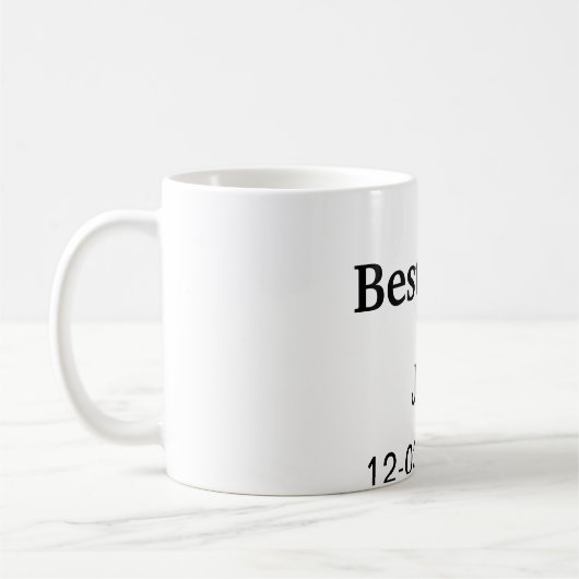 Einfach MINIMAL Ihren Namen benutzerdefinierten Tr Kaffeetasse (Links)