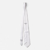 Einfach MINIMAL Ihren Namen benutzerdefinierten Tr Krawatte (Rückseite)