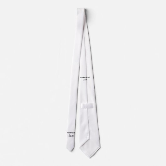 Einfach MINIMAL Ihren Namen benutzerdefinierten Tr Krawatte (Rückseite)