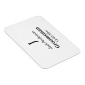 Einfach MINIMAL Ihren Namen benutzerdefinierten Tr Magnet (Rechte Seite)