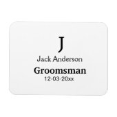 Einfach MINIMAL Ihren Namen benutzerdefinierten Tr Magnet (Horizontal)