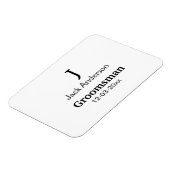 Einfach MINIMAL Ihren Namen benutzerdefinierten Tr Magnet (Linke Seite)