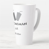 Einfach MINIMAL Ihren Namen benutzerdefinierten Tr Milchtasse (Rechte Ecke)