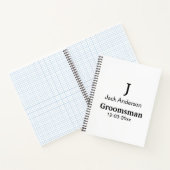 Einfach MINIMAL Ihren Namen benutzerdefinierten Tr Notizblock (Innenseite)