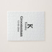 Einfach MINIMAL Ihren Namen benutzerdefinierten Tr Puzzle (Horizontal)