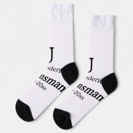 Einfach MINIMAL Ihren Namen benutzerdefinierten Tr Socken