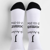 Einfach MINIMAL Ihren Namen benutzerdefinierten Tr Socken (Oben)