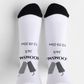 Einfach MINIMAL Ihren Namen benutzerdefinierten Tr Socken (Oben)