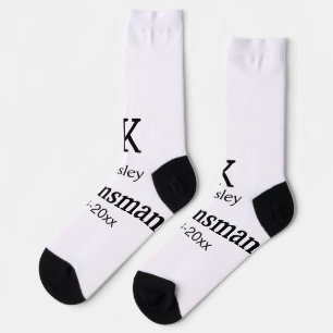 Einfach MINIMAL Ihren Namen benutzerdefinierten Tr Socken