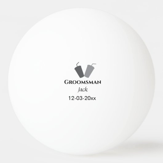 Einfach MINIMAL Ihren Namen benutzerdefinierten Tr Tischtennisball (Vorderseite)