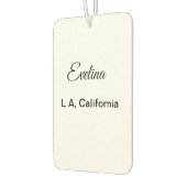 Einfach minimal Ihren Namen Text Platz city custo Autolufterfrischer (Links)