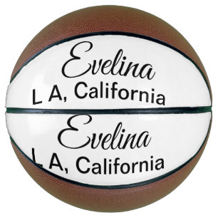 Einfach minimal Ihren Namen Text Platz city custo  Basketball