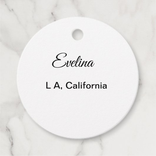 Einfach minimal Ihren Namen Text Platz city custo Geschenkanhänger (Vorderseite)
