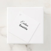 Einfach minimal Ihren Namen Text Platz city custo Geschenkanhänger (Beispiel)