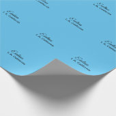 Einfach minimal Ihren Namen Text Platz city custo Geschenkpapier (Ecke)