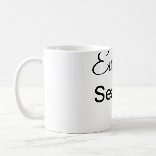Einfach minimal Ihren Namen Text Platz city custo  Kaffeetasse (Links)