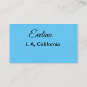 Einfach minimal Ihren Namen Text Platz city custo Visitenkarte (Rückseite)