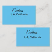 Einfach minimal Ihren Namen Text Platz city custo Visitenkarte (Vorne/Hinten)