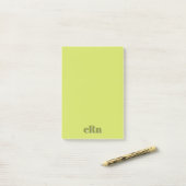 Einfach Minimal Modern Grün Professionell Post-it Klebezettel (Auf Schreibtisch)