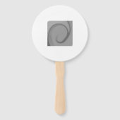 EINFACH MINIMAL MODERN MONOGRAMM ELEGANTER STIL CH FÄCHER (Rückseite)