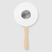 EINFACH MINIMAL MODERN MONOGRAMM ELEGANTER STIL CH FÄCHER (Rückseite)