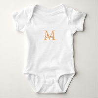 einfach minimal Name Monogramm orange braun thr