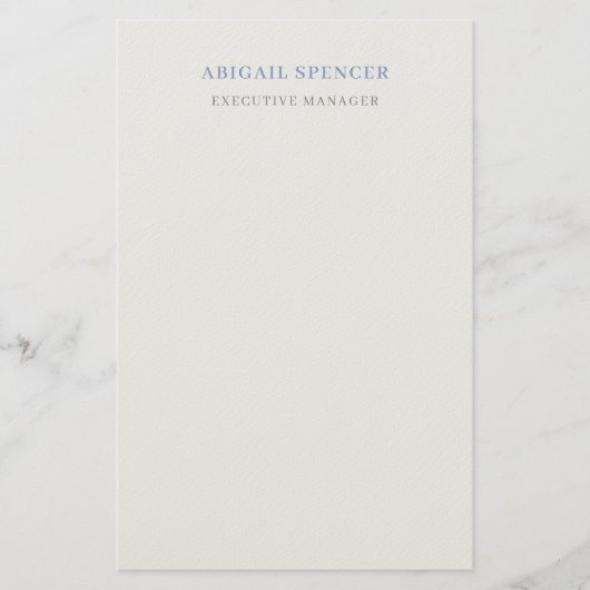 Einfach Minimal Professionell Briefpapier (Vorderseite)