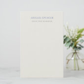 Einfach Minimal Professionell Briefpapier (Stehend Vorderseite)