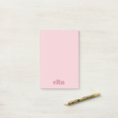 Einfach Minimal Professionell Rosa & Rot Weiblich Post-it Klebezettel (Auf Schreibtisch)