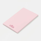 Einfach Minimal Professionell Rosa & Rot Weiblich Post-it Klebezettel (angewinkelt)